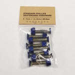 Blue And Gold Scam Hardware 1″ Phillips