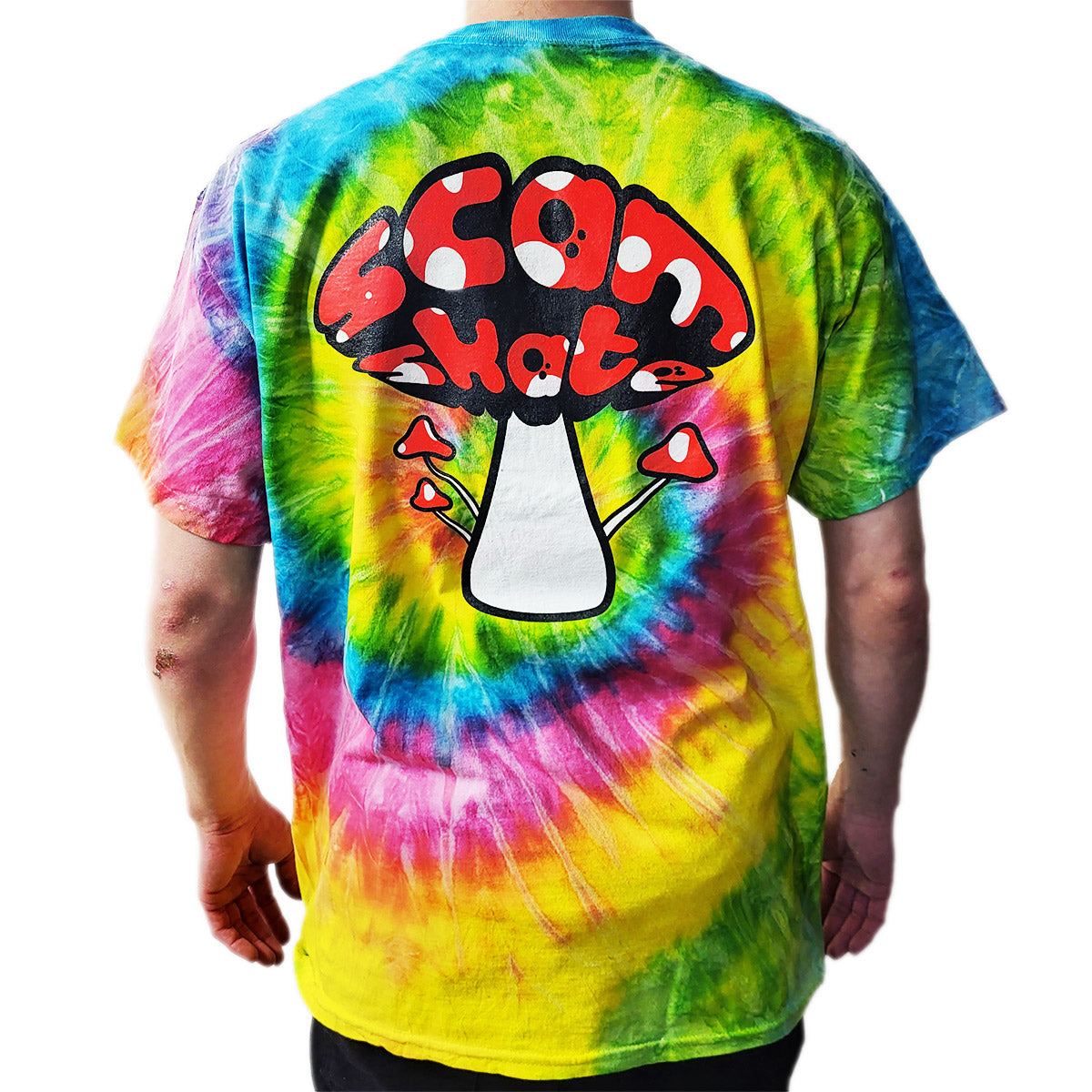 Shroom Logo | Tie Dye | T Shirt – Scam Skate Shop